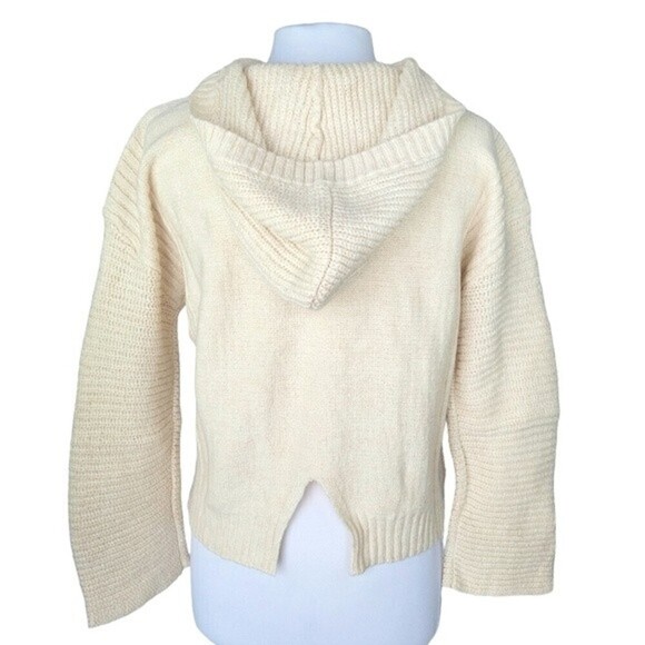 Abound Beige Hooded Sweater Size S NWT - Picture 4 of 11